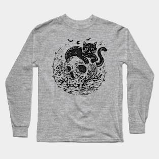 Kitty Skull BFFs Long Sleeve T-Shirt